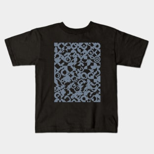 Electronic Musician Synthesizer Pattern Grey Kids T-Shirt